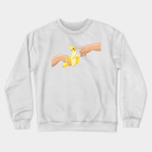 Michelangelo Banana Cockatiel Crewneck Sweatshirt